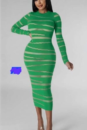 LONG SLEEVE BODYCON DRESS