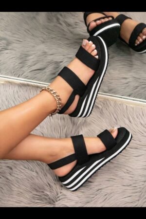 Ladies woven summer sandal