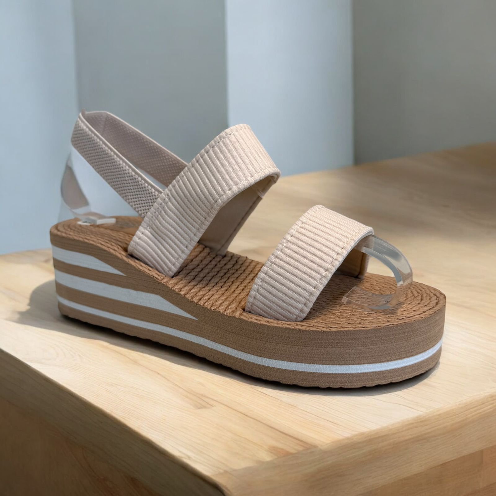 Ladies woven summer sandal - Image 2