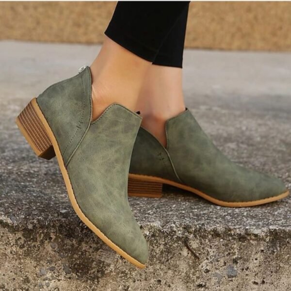 Ms ORANGE ANKLE BOOT